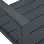 vidaXL Panchina da Giardino 120 cm in HDPE Grigia Aspetto Legno vidaXL Panchina da Giardino 120 cm in HDPE Grigia Aspetto Legno