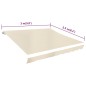 vidaXL Tenda Parasole in Tela Crema 3 x 2,5 m (Telaio non Incluso) vidaXL Tenda Parasole in Tela Crema 3 x 2,5 m (Telaio non Incluso)