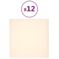 vidaXL Pannelli Murali 12 pz Crema 30x30 cm Velluto 1,08 m² vidaXL Pannelli Murali 12 pz Crema 30x30 cm Velluto 1,08 m²