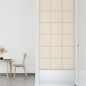 vidaXL Pannelli Murali 12 pz Crema 30x30 cm Velluto 1,08 m² vidaXL Pannelli Murali 12 pz Crema 30x30 cm Velluto 1,08 m²