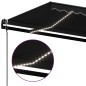 Tenda Automatica con Sensore Vento e LED 450x350 cm Antracite Tenda Automatica con Sensore Vento e LED 450x350 cm Antracite
