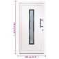 Porta Ingresso Bianca 108x208 cm in PVC Porta Ingresso Bianca 108x208 cm in PVC