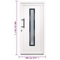 Porta Ingresso Bianca 108x200 cm in PVC Porta Ingresso Bianca 108x200 cm in PVC