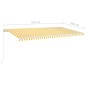 Tenda da Sole Retrattile Manuale 600x350 cm Giallo e Bianco Tenda da Sole Retrattile Manuale 600x350 cm Giallo e Bianco