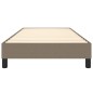 vidaXL Giroletto senza Materasso Tortora 90x190 cm Tessuto vidaXL Giroletto senza Materasso Tortora 90x190 cm Tessuto
