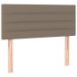 vidaXL Giroletto a Molle con Materasso Tortora 90x190 cm in Tessuto