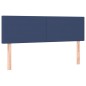 vidaXL Giroletto a Molle con Materasso Blu 140x190 cm in Tessuto