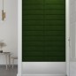 vidaXL Pannelli Murali 12 pz Verde Scuro 60x15 cm Velluto 1,08 m² vidaXL Pannelli Murali 12 pz Verde Scuro 60x15 cm Velluto 1,08 m²
