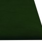 vidaXL Pannelli Murali 12 pz Verde Scuro 60x15 cm Velluto 1,08 m² vidaXL Pannelli Murali 12 pz Verde Scuro 60x15 cm Velluto 1,08 m²