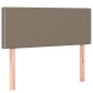 vidaXL Giroletto a Molle con Materasso Tortora 90x190 cm in Tessuto