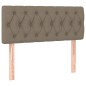 vidaXL Giroletto a Molle con Materasso Tortora 90x190 cm in Tessuto