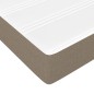 vidaXL Giroletto a Molle con Materasso Tortora 90x190 cm in Tessuto