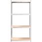 vidaXL Scaffali a 4 Ripiani 5 pz Blu in Acciaio e Legno Multistrato vidaXL Scaffali a 4 Ripiani 5 pz Blu in Acciaio e Legno Multistrato