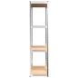 vidaXL Scaffali a 4 Ripiani 5 pz Blu in Acciaio e Legno Multistrato vidaXL Scaffali a 4 Ripiani 5 pz Blu in Acciaio e Legno Multistrato