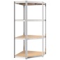 vidaXL Scaffali a 4 Ripiani 5 pz Blu in Acciaio e Legno Multistrato vidaXL Scaffali a 4 Ripiani 5 pz Blu in Acciaio e Legno Multistrato