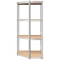 vidaXL Scaffali a 4 Ripiani 5 pz Blu in Acciaio e Legno Multistrato vidaXL Scaffali a 4 Ripiani 5 pz Blu in Acciaio e Legno Multistrato