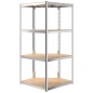 vidaXL Scaffali a 4 Ripiani 5 pz Blu in Acciaio e Legno Multistrato vidaXL Scaffali a 4 Ripiani 5 pz Blu in Acciaio e Legno Multistrato