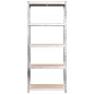 vidaXL Scaffali 5 Ripiani 2 pz Argento in Acciaio e Legno Multistrato vidaXL Scaffali 5 Ripiani 2 pz Argento in Acciaio e Legno Multistrato