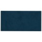 vidaXL Pannelli Murali 12 pz Blu 30x15 cm in Velluto 0,54 m² vidaXL Pannelli Murali 12 pz Blu 30x15 cm in Velluto 0,54 m²
