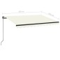 Tenda da Sole Retrattile Manuale 350x250 cm Crema Tenda da Sole Retrattile Manuale 350x250 cm Crema