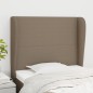Testiera ad Orecchio Tortora 93x23x118/128 cm in Tessuto Testiera ad Orecchio Tortora 93x23x118/128 cm in Tessuto