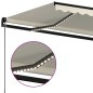 Tenda da Sole Retrattile Manuale con LED 350x250 cm Crema Tenda da Sole Retrattile Manuale con LED 350x250 cm Crema