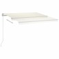 Tenda da Sole Automatica Sensore Vento e LED 3,5x2,5 m Crema Tenda da Sole Automatica Sensore Vento e LED 3,5x2,5 m Crema