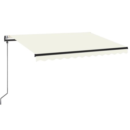 vidaXL Tenda da Sole Retrattile Automatica 350x250 cm Crema