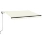 vidaXL Tenda da Sole Retrattile Automatica 350x250 cm Crema