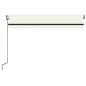 vidaXL Tenda da Sole Retrattile Automatica 350x250 cm Crema
