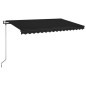 Tenda da Sole Retrattile Automatica 450x350 cm Antracite Tenda da Sole Retrattile Automatica 450x350 cm Antracite