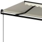 vidaXL Tenda da Sole Retrattile Automatica 500x350 cm Crema vidaXL Tenda da Sole Retrattile Automatica 500x350 cm Crema