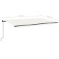 vidaXL Tenda da Sole Retrattile Automatica 500x350 cm Crema vidaXL Tenda da Sole Retrattile Automatica 500x350 cm Crema