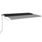 Tenda Automatica con Sensore Vento e LED 500x350 cm Antracite Tenda Automatica con Sensore Vento e LED 500x350 cm Antracite