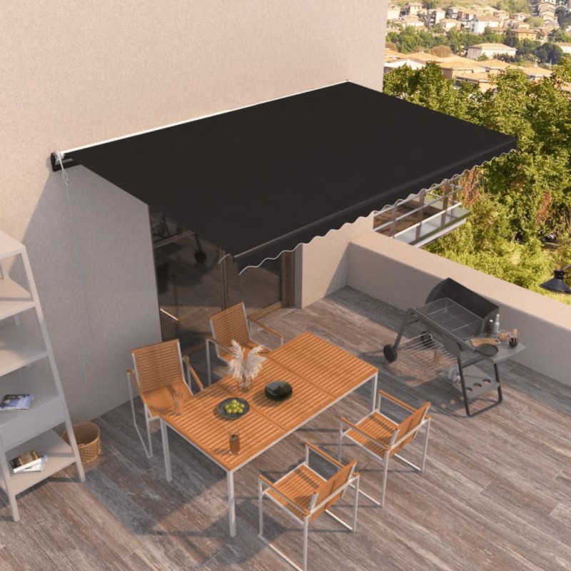 Tenda da Sole Retrattile Automatica 500x350 cm Antracite Tenda da Sole Retrattile Automatica 500x350 cm Antracite