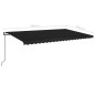 Tenda da Sole Retrattile Automatica 500x350 cm Antracite Tenda da Sole Retrattile Automatica 500x350 cm Antracite