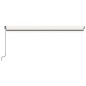 Tenda Automatica con Sensore Vento e LED 500x350 cm Crema Tenda Automatica con Sensore Vento e LED 500x350 cm Crema