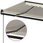 Tenda Automatica con Sensore Vento e LED 500x350 cm Crema Tenda Automatica con Sensore Vento e LED 500x350 cm Crema
