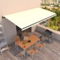 Tenda da Sole Retrattile Automatica 600x350 cm Crema Tenda da Sole Retrattile Automatica 600x350 cm Crema