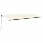 Tenda da Sole Retrattile Automatica 600x350 cm Crema Tenda da Sole Retrattile Automatica 600x350 cm Crema