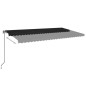Tenda da Sole Retrattile Automatica 600x350 cm Antracite