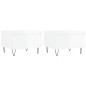 vidaXL Tavolini Salotto 2pz Bianco Lucido 50x46x35cm Legno Multistrato