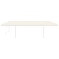 Tenda da Sole Retrattile Manuale con Pali 6x3m Crema Tenda da Sole Retrattile Manuale con Pali 6x3m Crema