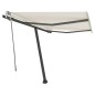 Tenda da Sole Retrattile Manuale Autoportante 300x250 cm Crema