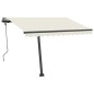 Tenda da Sole Retrattile Manuale Autoportante 300x250 cm Crema