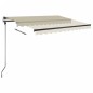 Tenda da Sole Retrattile Manuale Autoportante 300x250 cm Crema