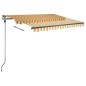 Tenda da Sole Retrattile Manuale 300x250 cm Gialla e Bianca Tenda da Sole Retrattile Manuale 300x250 cm Gialla e Bianca