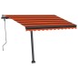Tenda da Sole Retrattile Manuale 300x250 cm Arancione e Marrone Tenda da Sole Retrattile Manuale 300x250 cm Arancione e Marrone
