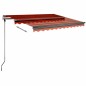 Tenda da Sole Retrattile Manuale 300x250 cm Arancione e Marrone Tenda da Sole Retrattile Manuale 300x250 cm Arancione e Marrone
