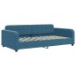vidaXL Divano Letto con Materasso Blu 90x200 cm in Velluto vidaXL Divano Letto con Materasso Blu 90x200 cm in Velluto